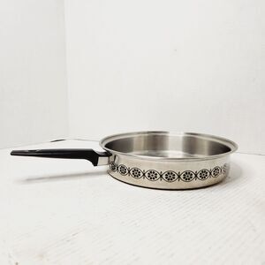 Ekco 3 Ply Stainless Steel Daisy Flower Vintage Replacement Pan 10" NO LID Prop